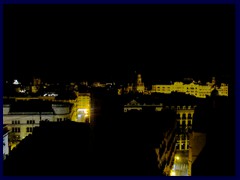 Valencia by night  - View from our hotel room, Astoria Palace